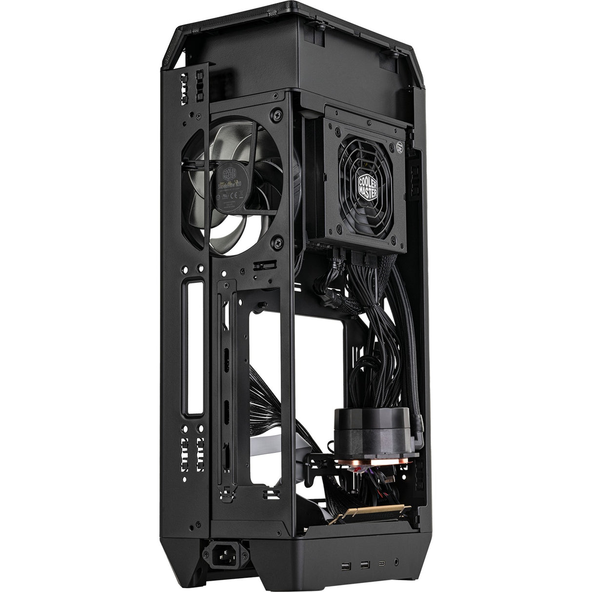 Cooler master ncore 100 max mini tower behuizing (donkergrijs | 2x usb-a | 1x usb-c)