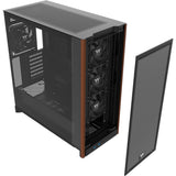 Thermaltake s370 ws midi tower behuizing (zwart | 2x usb-a | 1x usb-c | tempered glass)