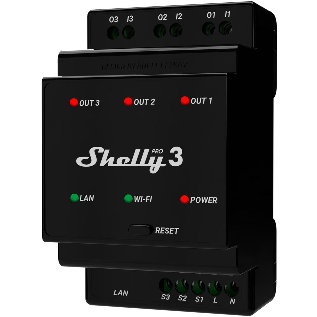 Shelly pro 3 din-railrelais wifi, bluetooth