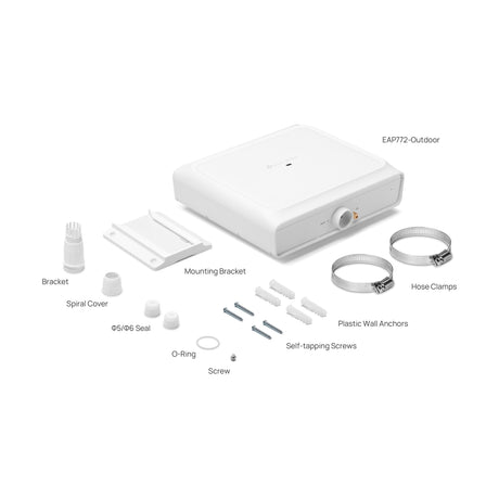 Tp-link omada eap772 be9300 indoor outdoor wi-fi 7 access point (wit, tri-band)