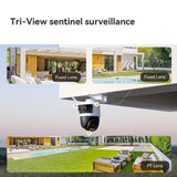 Imou cruiser triple beveiligingscamera (wit, 11mp (3840×2160), wifi 6)