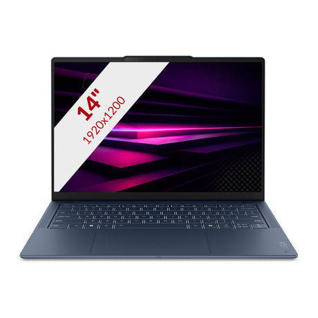 Lenovo yoga slim 7 14q8y11 (83qr0027mh) 14 copilot+ laptop (blauw | snapdragon x2p-42-100 | adreno graphics | 16 gb | 512 gb ssd)