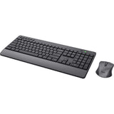 Trust trezo comfort draadloze toetsenbord- en muisset desktopset (zwart, us lay-out (qwerty), 100%)