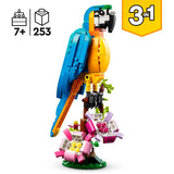 Lego creator 3in1 exotische papegaai - kikker - vis dieren speelgoed set voor kinderen - 31136