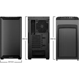 Be quiet! pure base 501 airflow window midi tower behuizing (zwart | 2x usb-a | 1x usb-c | tempered glass)