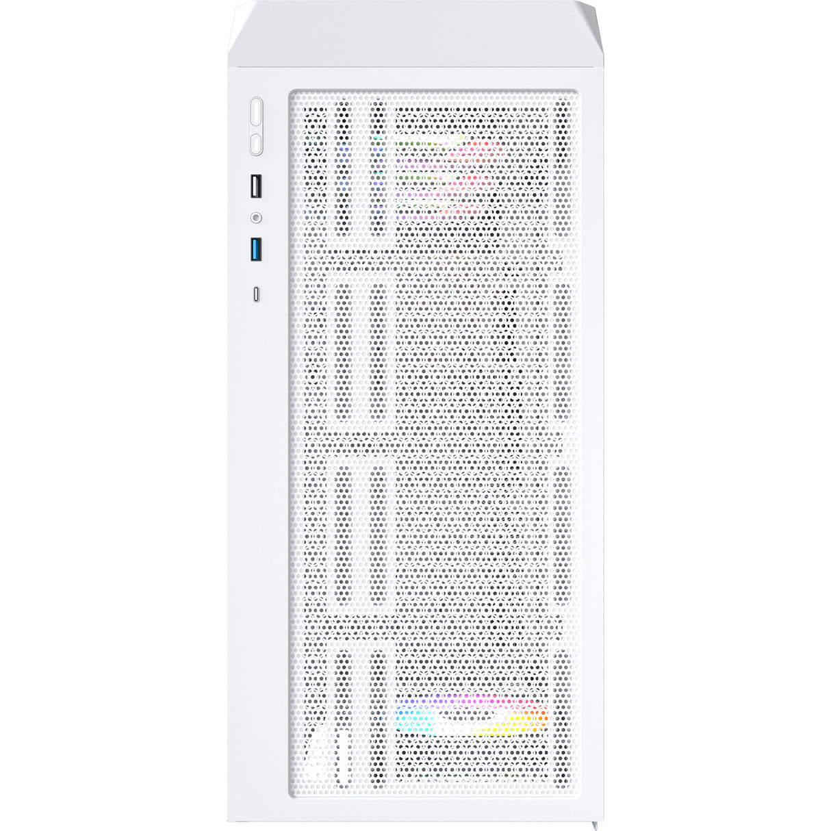 Montech x5 midi tower behuizing (wit | 2x usb-a | 1x usb-c | tempered glass)
