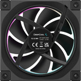 Deepcool fl12 rgb case fan (zwart, 120 x 120 x 25 mm, pwm)