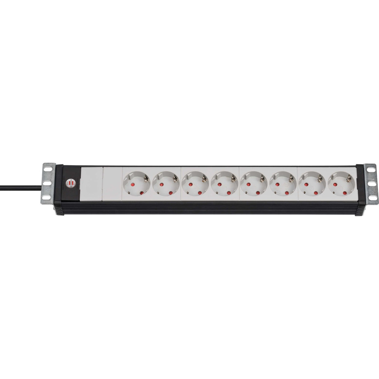 Brennenstuhl premium-line techniek 8-voudig zwart lichtgrijs 3m h05vv-f 3g1,5 19 -formaat