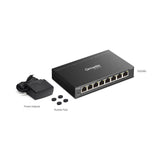 Tp-link omada es208g 8-poort gigabit easy managed switch (zwart)