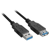 Sharkoon usb 3.0 verlengkabel (zwart, 2 meter)