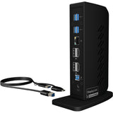 Icy box ib-dk2252ac dockingstation (zwart, usb-a, hdmi, displayport)