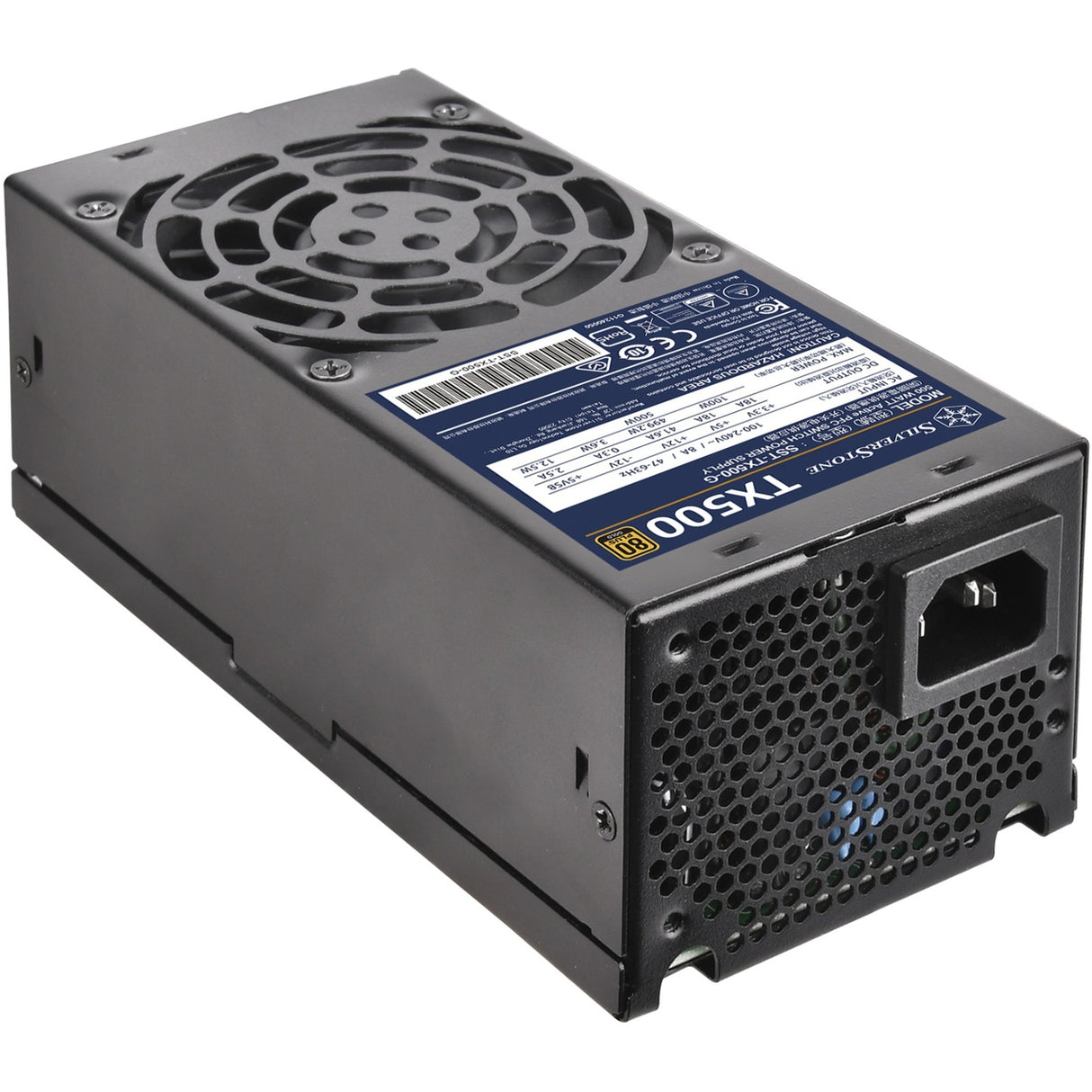Silverstone sst-tx500-g 500 watt voeding (zwart, 2x pcie)