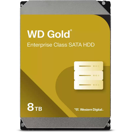 Wd gold enterprise class 8 tb harde schijf (8005fryz, sata 600, 24 7)