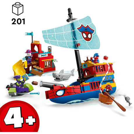 Lego marvel - team spidey piratenschip constructiespeelgoed (11208)