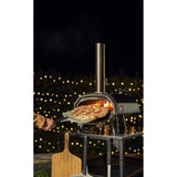 Ooni karu 2 multi-fuel pizza oven pizzaoven (zwart roestvrij staal, 12'' pizza, hout, houtskool en gas)