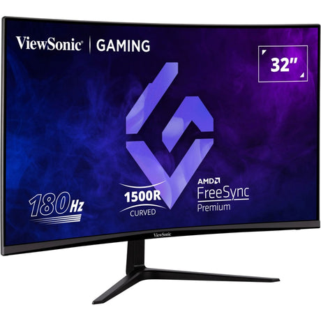 Viewsonic vx3218-pc-mhd 32 curved gaming monitor (zwart, 2x hdmi, 1x displayport, 180 hz)