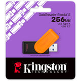 Kingston datatraveler exodia s 256 gb usb-stick (zwart oranje, dtxs 256gb)