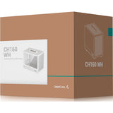 Deepcool ch160 mini tower behuizing (wit | 2x usb-a | 1x usb-c | tempered glass)
