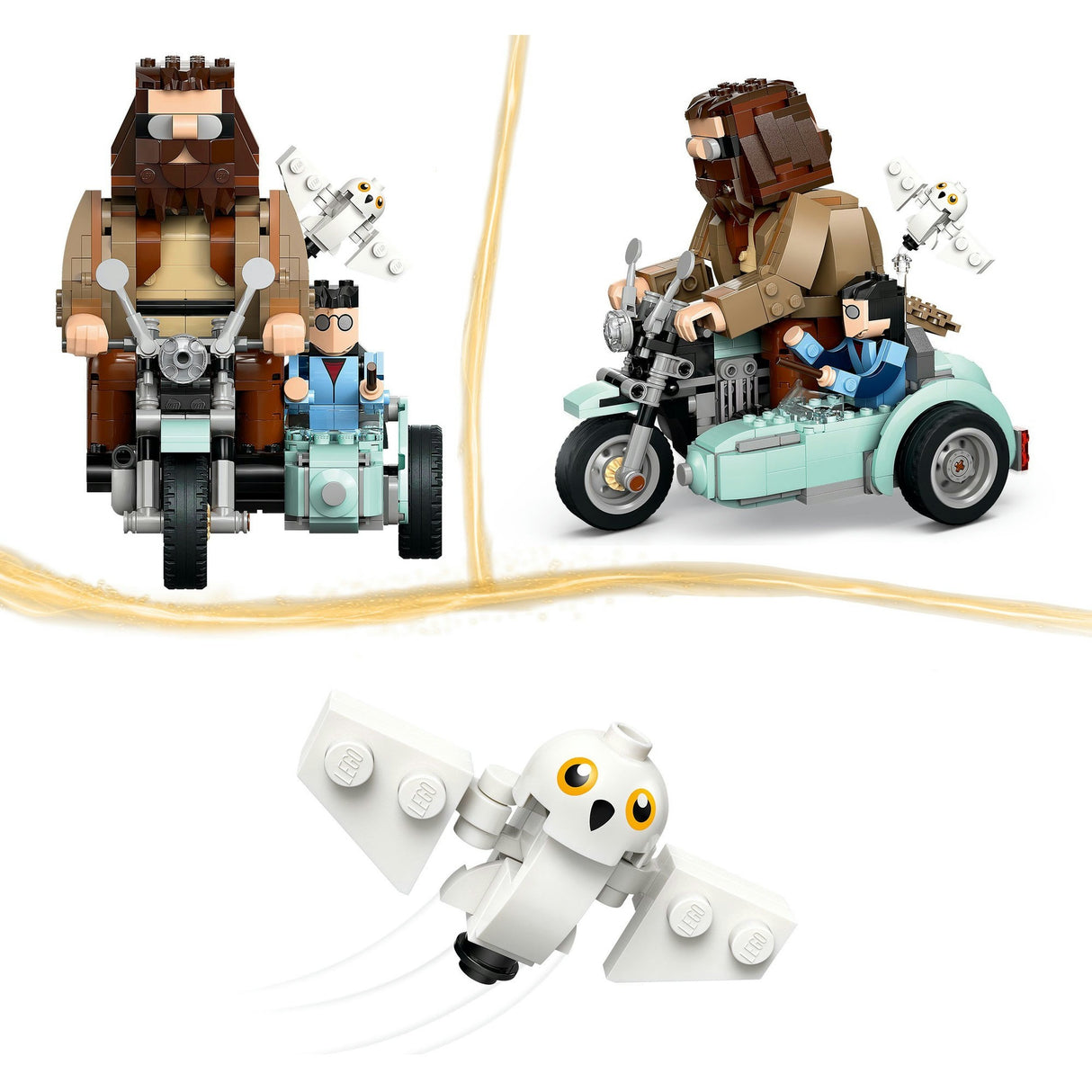 Lego harry potter 76443 hagrid en harry's rit op de motor