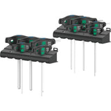 Wera 454 10 hf set imperial 1 stiftsleutelset t-greep hex-plus (zwart groen, met vasthoudfunctie, duims, 10-delig)