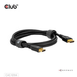 Club 3d gecertificeerde displayport 2.1 kabel (zwart, 2 meter, 10k)
