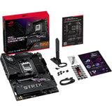 Asus rog strix b850-e gaming wifi socket am5 moederbord (zwart, raid, 5gb-lan, wi-fi 7, bt, sound, atx)