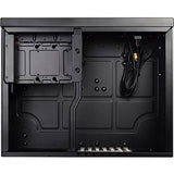 Silverstone sst-gd09b htpc behuizing (zwart | 2x usb-a)