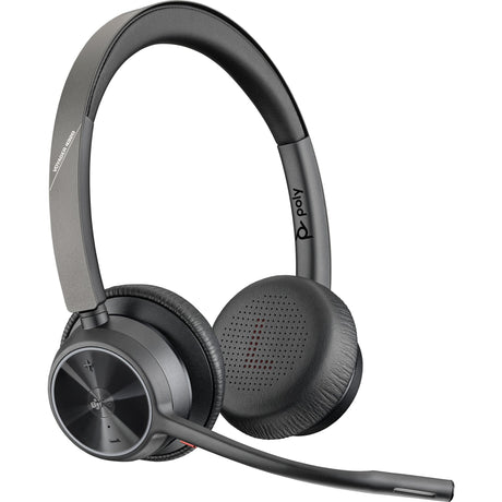 Hp poly voyager 4320-m - teams certified on-ear headset (incl. bt700 dongle + oplaadstatief)
