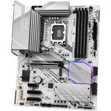 Asrock z890 pro rs wifi white socket 1851 moederbord (wit, raid, 2.5 gb-lan, wi-fi 6e, bt, sound, atx)