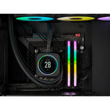 Corsair vengeance rgb 32 gb ddr5-5200 (2x 16 gb) werkgeheugen (zwart, cmh32gx5m2b5200c40, xmp 3.0)