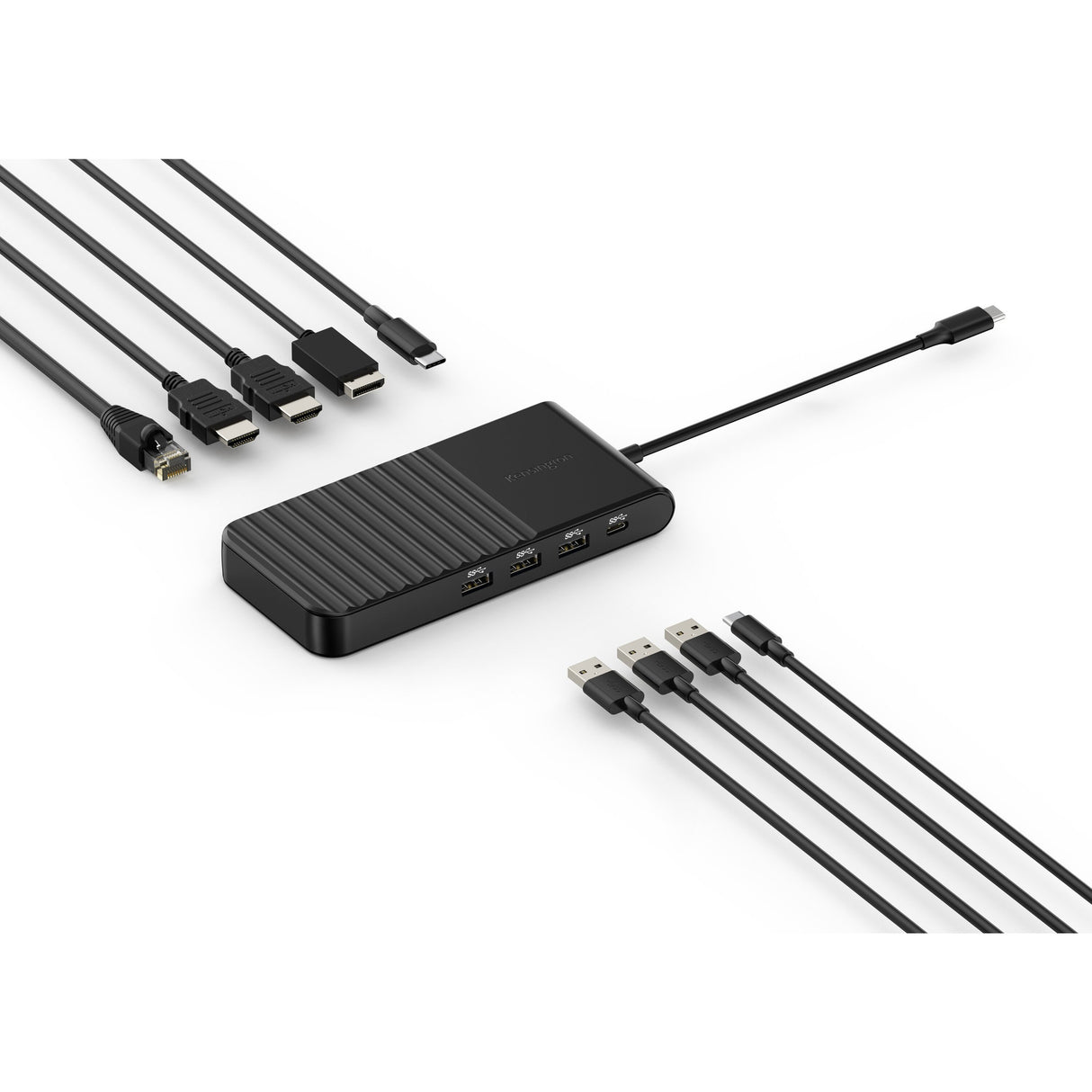 Kensington uh1500p eq usb-c 5gbps triple video driverless mobile dock dockingstation (zwart)