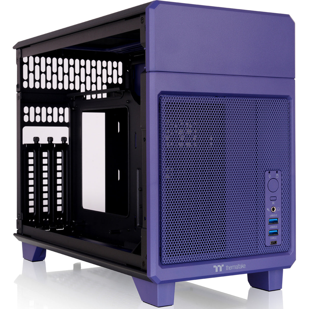 Thermaltake tr100 future dusk mini tower behuizing (paars | 2x usb-a | 1x usb-c)