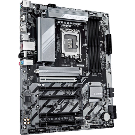 Gigabyte b860 ds3h wifi6e socket 1851 moederbord (zilver zwart, raid, 2.5gb-lan, wi-fi 6e, bt, sound, atx)