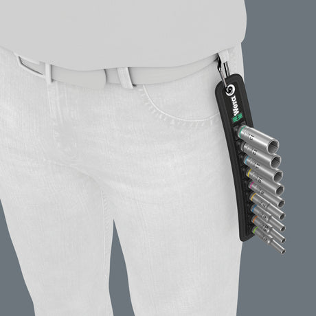 Wera belt a deep 1 doppenset, 1 4 dopsleutel (zwart, 9-delig)