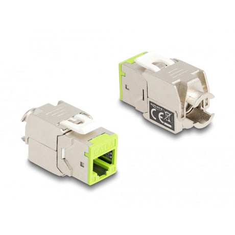 Delock rj45 jack naar lsa cat 6a toolfree keystone module (meerkleurig, 8 stuks)