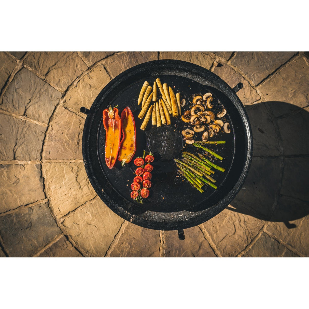 The windmill plancha grillplaat (zwart, 75 cm)