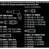 Wera 7440 41 42 kraftform momentschroevendraaierset 0,3-6,0nm (zwart groen, 27-delig, met rapidaptor snelspanboorhouder)