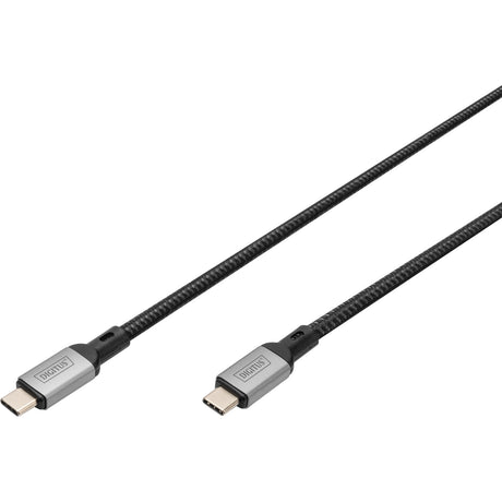 Digitus usb-c 4 gen2- usb-c-verbindingskabel (zwart grijs, 3 meter)