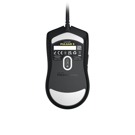 Hator pulsar 3 gaming muis (zwart, 400 - 12.000 dpi, rgb)