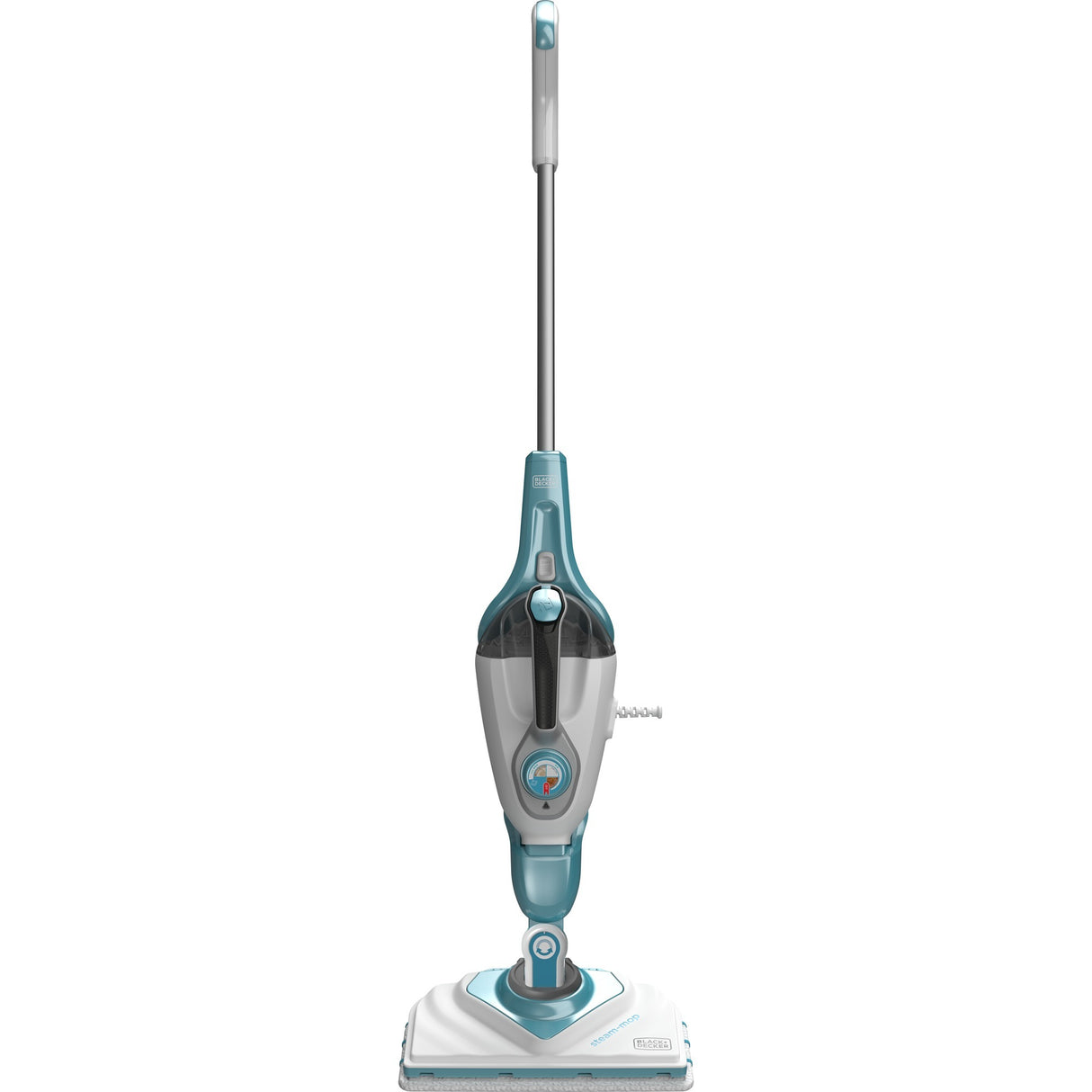 Black+decker 1600w steam-mop bhsm1615dam-qs stoomreiniger (wit blauw, incl. steamitt, deltavoet en 17 accessoires)
