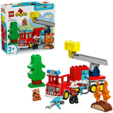 Lego duplo - brandweertruck - inclusief slang en brandweerman
