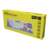 Hator rockfall 3 tkl wireless rgb mechanisch gaming toetsenbord (wit, us lay-out (qwerty), hator aurum orange, 80% (tkl), rgb, pbt keycaps, hotswap, 2.4 ghz bluetooth usb-c)