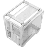 Asus tuf gaming gt502 horizon argb midi tower behuizing (wit | 3x usb-a | 1x usb-c | tempered glass)