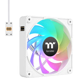 Thermaltake ct120 ex reverse argb sync pc cooling fan snow (3-fan pack) case fans (wit, 3 stuks, 120 x 120 x 25 mm, pwm)