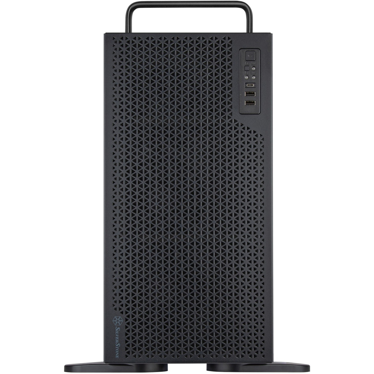 Silverstone rm52 server behuizing (zwart | 2x usb-a | 1x usb-c)