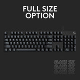 Logitech g413 tkl se mechanisch gaming toetsenbord (zwart, us-international lay-out (qwerty), gl tactile, 80% (tkl))