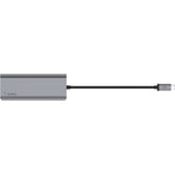 Belkin connect meerpoorts 6-in-1 usb-c hub dockingstation (zilver)