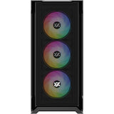 Xyz pc gear airone 300-x mesh midi tower behuizing (zwart | 1x usb-a | 1x usb-c | tempered glass)