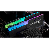 G.skill 32 gb ddr4-3600 kit werkgeheugen (zwart, f4-3600c16d-32gtzrc, trident z rgb, xmp)