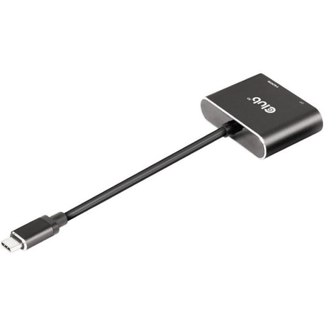 Club 3d mst hub usb3.2 gen2 type-c(dp alt-mode) to displayport + hdmi 4k60hz m f (zwart)